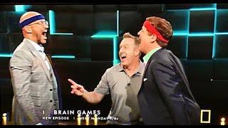 Professional Simon Says Caller Steve Max with Keegan-Michael Key on NatGeo's 'Brain Games' TV Show!