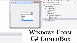 048 - Windows Form C# ComboBox Control Add Values