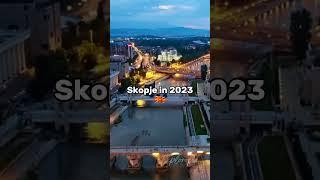 Skopje in the 90s' VS Skopje In 2023 I Comparasion #shorts #history #comparison #world #europe