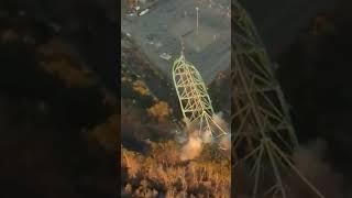 Demolition of The Worlds Tallest Roller Coaster  #rollercoaster