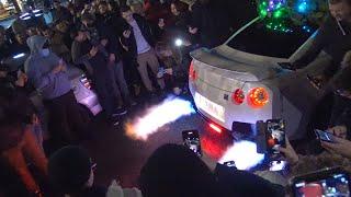 First Car Meet of 2022 w/ INSANE FLAMES & BANGS | Rupteur Nightmeet No.12