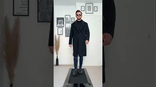 How to style a navy coat #shorts #coat #fashion #mensfashion #omarspaneshi