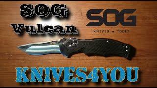 SOG: Vulcan San Mai Tanto Folding Knife