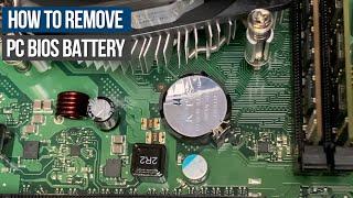 How to Remove and Replace BIOS battery