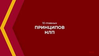 Онлайн курс обучения «Нейролингвистическое программирование» - 10 принципов НЛП