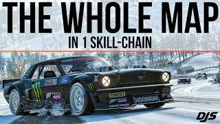 Forza Horizon 4 - DRIFTING AROUND THE ENTIRE MAP - 1400hp Hoonicorn