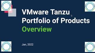 VMware Tanzu Portfolio of Products Overview in Detail #Tanzu #VMwaretanzu