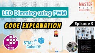 How does PWM control the LED brightness? | STM32 G474 Nucleo | Episode 9