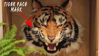 Making a Hyper realistic Tiger Face mask | DIY Tiger face mask for Birthday