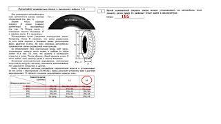 ОГЭ 2021. Математика. Задания 1 - 5. Автомобильные шины.