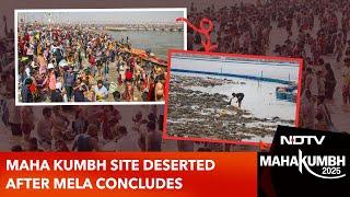 Mahakumbh News | From 60 Crore Devotees To Empty Ground: Maha Kumbh Site Wears Deserted Look