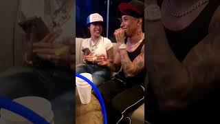 Yailin y nino cantando el disco más pegado #mirame #ninofreestyle #nino #dembow #tivigunz