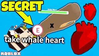 5 SECRETS TO GET BOSS WHALE HEARTS in ROBLOX FISHING SIMULATOR!!