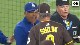 Dodgers & Padres Benches Clear After Fernando Tatis Jr. Hit by Pitch