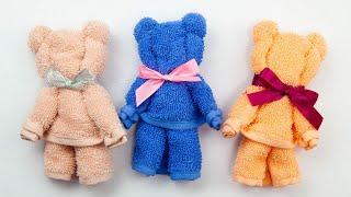 Towel bear | How to make a bear out of a towel | DIY Towel Teddy Bear | Towel toys #towelanimal