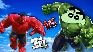 GTA 5 : SHINCHAN VS RED HULK