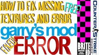 How To Fix Missing Textures in Garry's Mod (GMod)