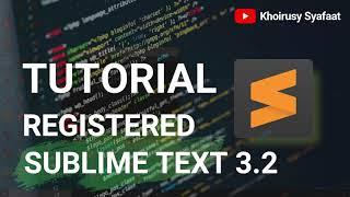 Tutorial - Sublime Text 3.2.2 Build 3211 License Key - 100% Work