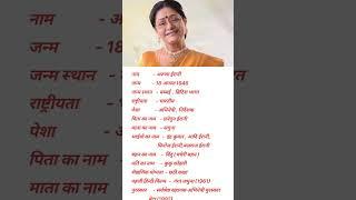 Aruna Irani Biography #shorts #biography