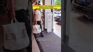 RFID portal for preventing theft and loss, clothing store anti-theft uhf rfid gate reader. #rfid