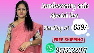 Anniversary sale special live || Free shipping || Sree Nava media || 9515222071.