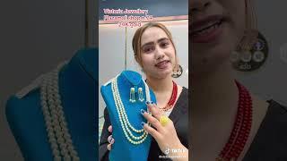 Beautiful Long White Pearl Chain Designs for Ladies #gold #locket #goldratetodaylive #foryou #fyp
