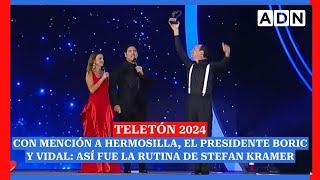 Teletón 2024 | Hermosilla, el Presidente Boric y Vidal: así fue la rutina de Stefan Kramer