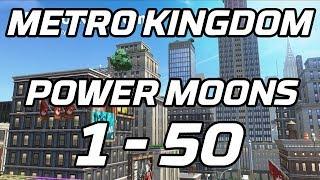 [Super Mario Odyssey] Metro Kingdom Power Moons 1 - 50 Guide (New Donk City)