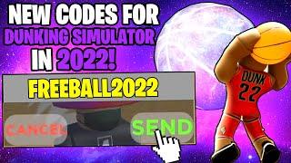 *NEW* ALL WORKING CODES FOR DUNKING SIMULATOR 2022! ROBLOX DUNKING SIMULATOR CODES