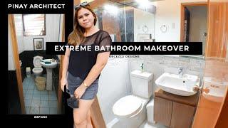 EXTREME BATHROOM MAKEOVER | spotlight dance studio co | pinay architect | obcezzd designs