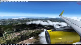 Prepar3D v3.2 with shaders tweak and Megascenery Spain. Bilbao (LEBB) descent, approach and landing.