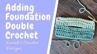 Adding Foundation Double Crochet to the Row. Fdc.