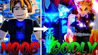 I Went NOOB to GODLY In ONE Video in Anime Vanguards! [Full Movie]