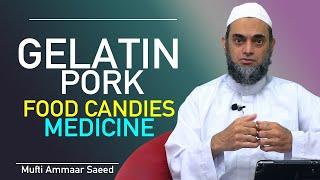 Pork Gelatin Capsule Shell Food Medicine In Islam  Halal Haram? ~ Mufti Ammaar Saeed