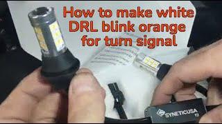 TWO Colors in one bulb | Switchback Daytime Running lights | white light + orange turn signal in ONE