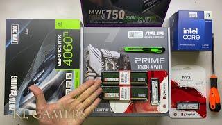 intel Core i7 14700F ASUS PRIME B760M A WIFI ZOTAC RTX4060Ti Gaming PC Build Montech