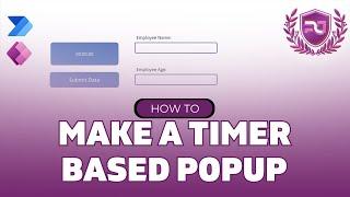 How To Make A Timer Based Popup In Power Apps