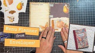 Making a Junk Journal Meal Planner AND a Fall Harvest Freebie!