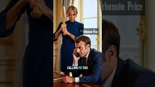 Macron’s Brave Words… While Brigitte Is Right Behind Him 