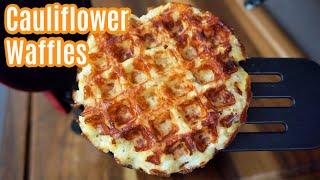 Crispy Cheesy Cauliflower Waffles Recipe | Simple and Delish by Canan