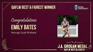 74th J.A Grogan Medal and QAFLW Best and Fairest: QAFLW BEST AND FAIREST