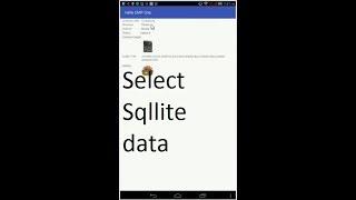 Select all data form sqlite database and show listview in android Part 1