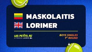 Les Petits As 2024 | Boys Singles R1 | Erikas MASKOLAITIS vs. Eric LORIMER