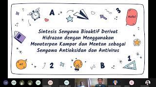 Seminar Proposal Muhammad Anugrah Pratama Departemen Kimia FMIPA UI | Senin, 26 Juli 2021. 11.30 WIB