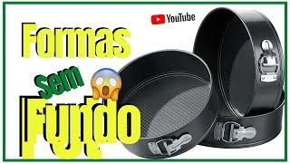 Forma de Bolo Com Fundo Removível Kit Com 3 Peças