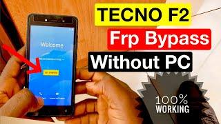 Tecno F2 frp bypass || Remove google account verification lock || 100% work!!!