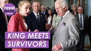 WATCH: King Charles Meets Cancer Survivors at Melanoma Clinic