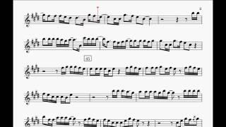 Let Her Go   Passenger Saxophone Sheet Music + Play Along