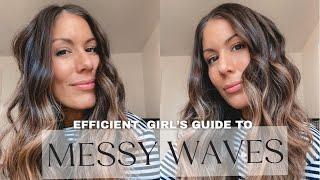 Efficient Way to Messy Waves Hair Tutorial | Maria Munoz