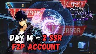 Summoning Day - 13 2 SSR (F2P Account) | Solo Leveling: ARISE